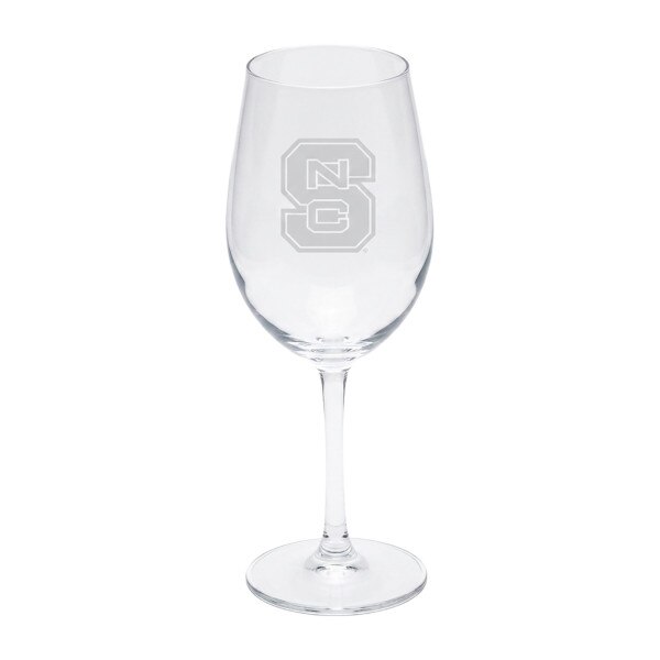 12oz Etched Wine Glass